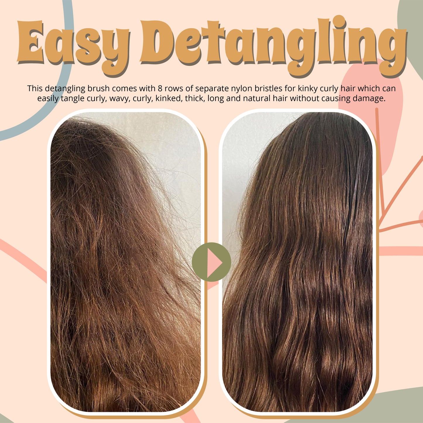 Curly Hair Detangling Brush