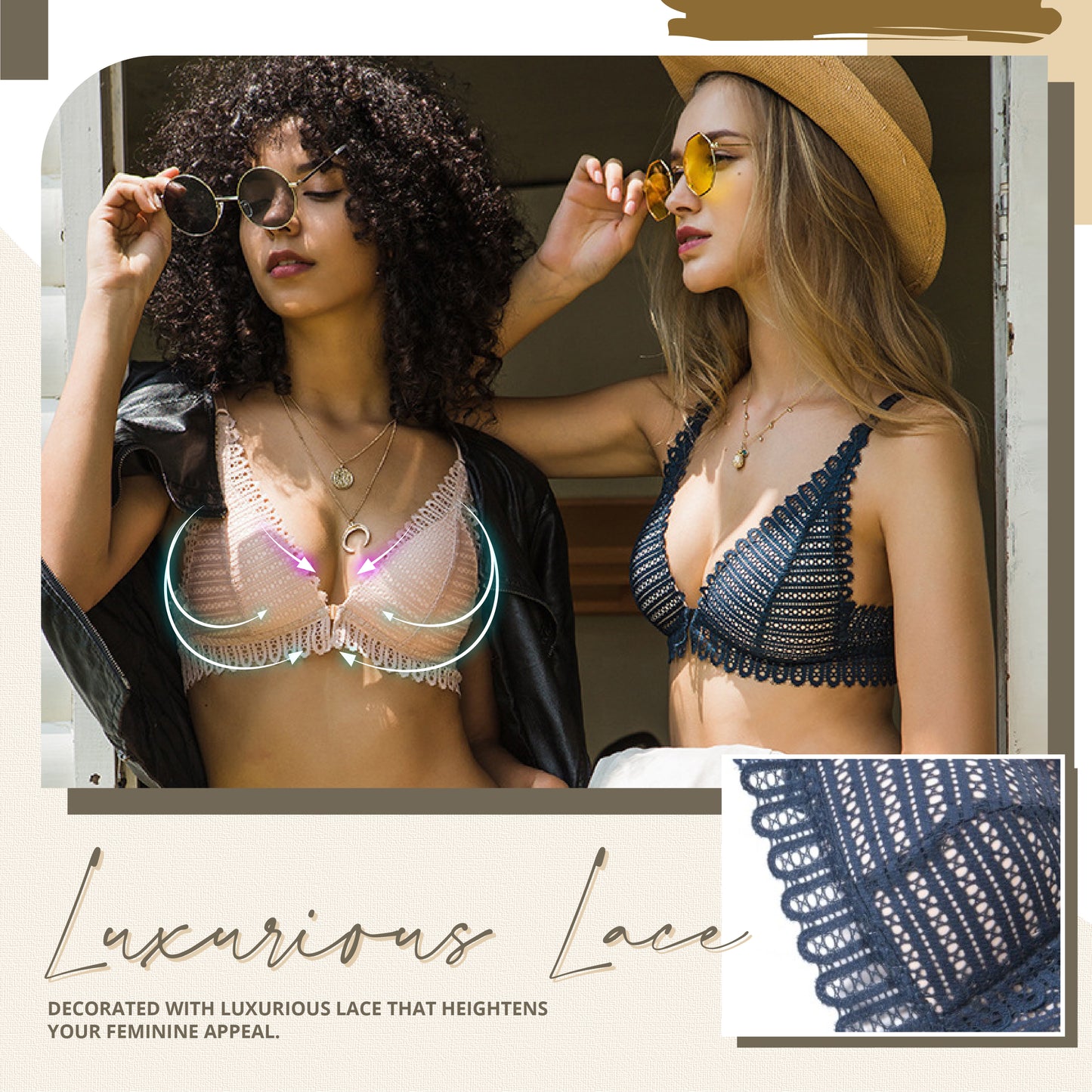 Wireless Front Closure Brassiere