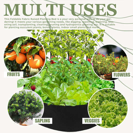 Foldable Fabric Raised Planting Bed