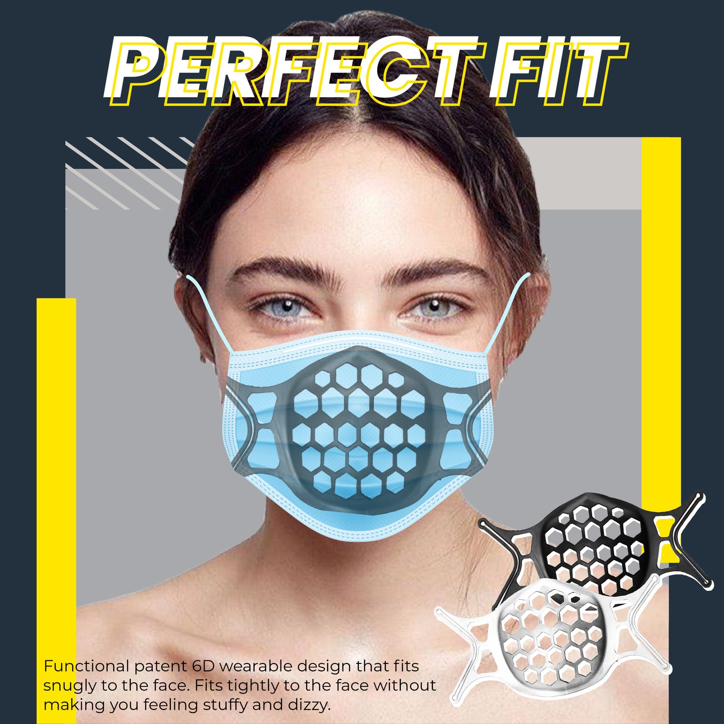 6D Breathable Silicone Bracket (4pcs)