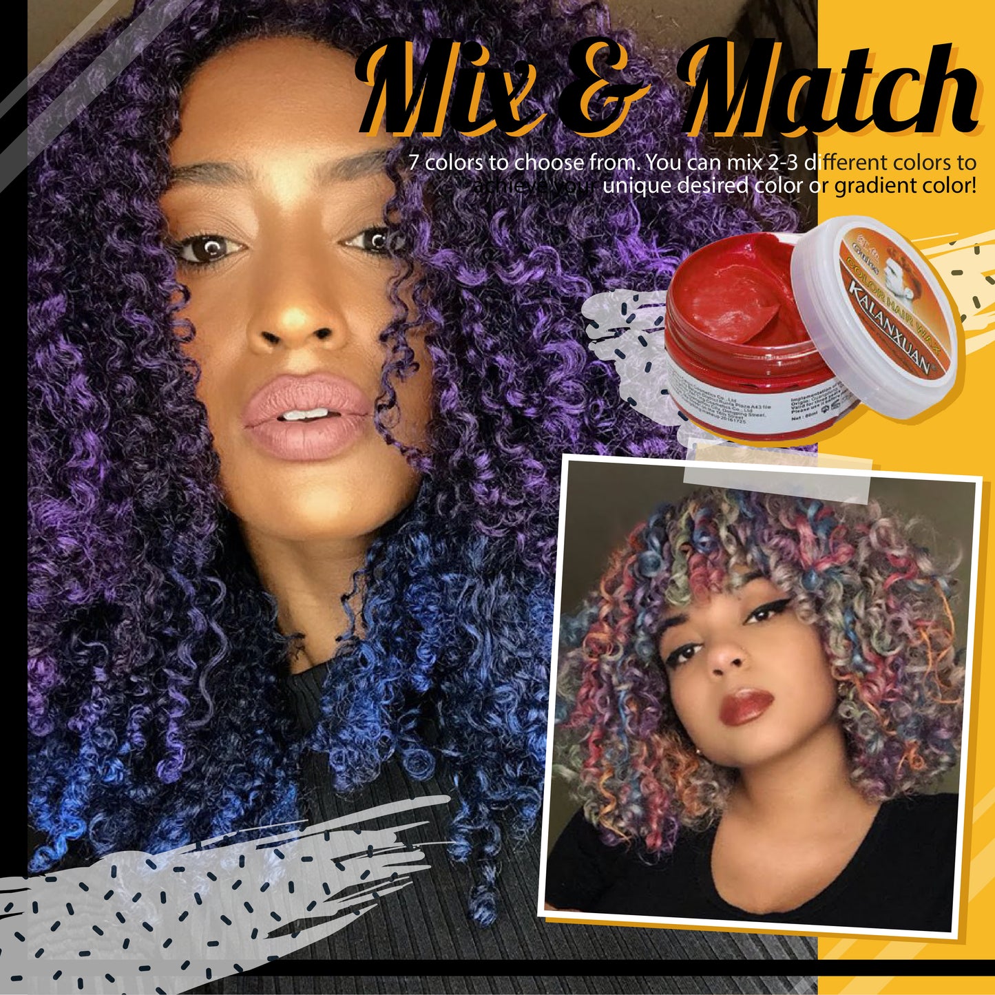 Unisex HairWax Dye