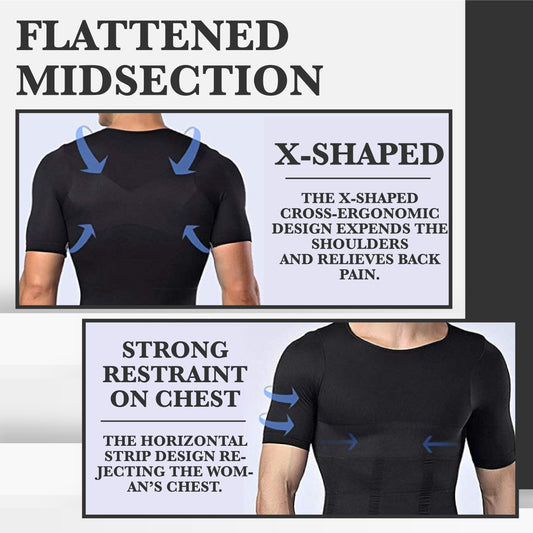 Men Body Sculpting Compression Shirt