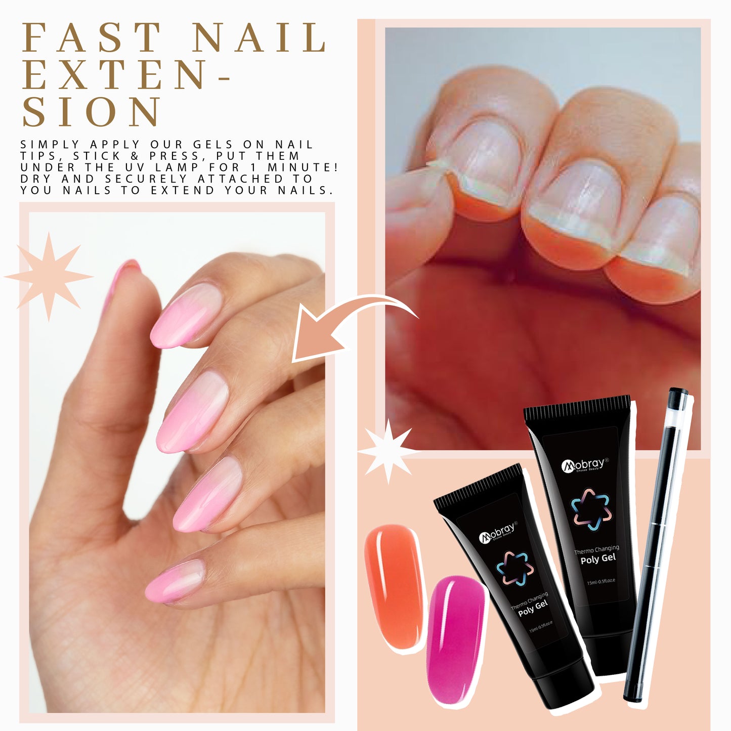 Color-Changing Nail Extension Kit