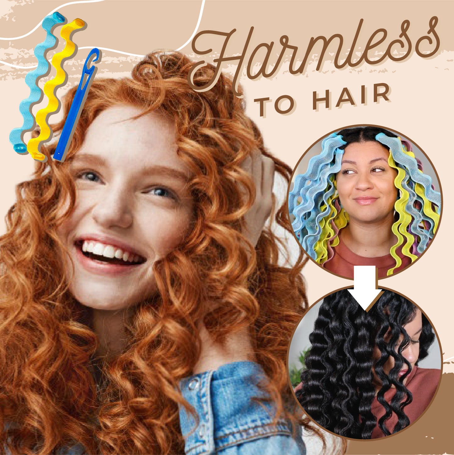 Heatless Hair Wave Former
