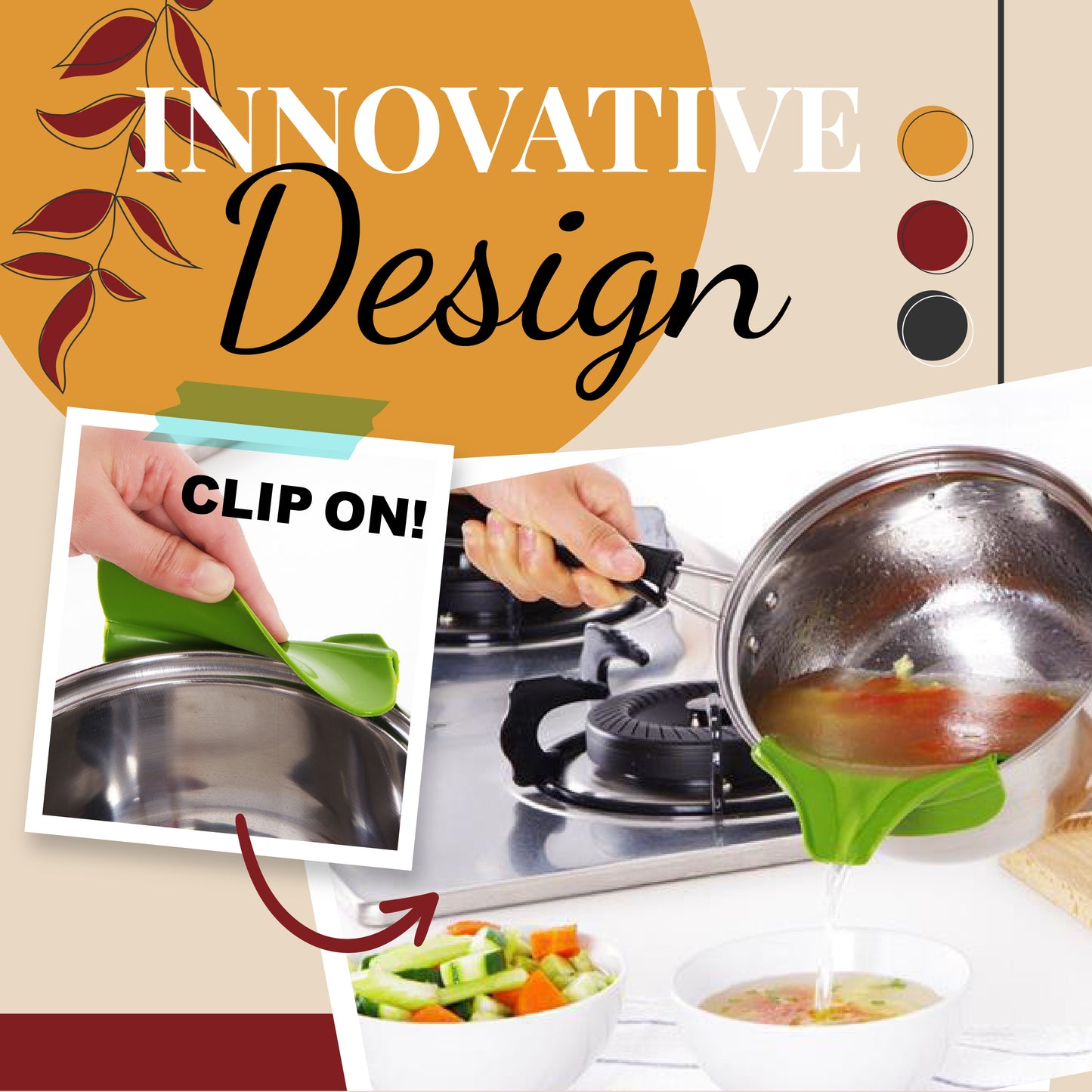 Anti-Spill Soup Funnel