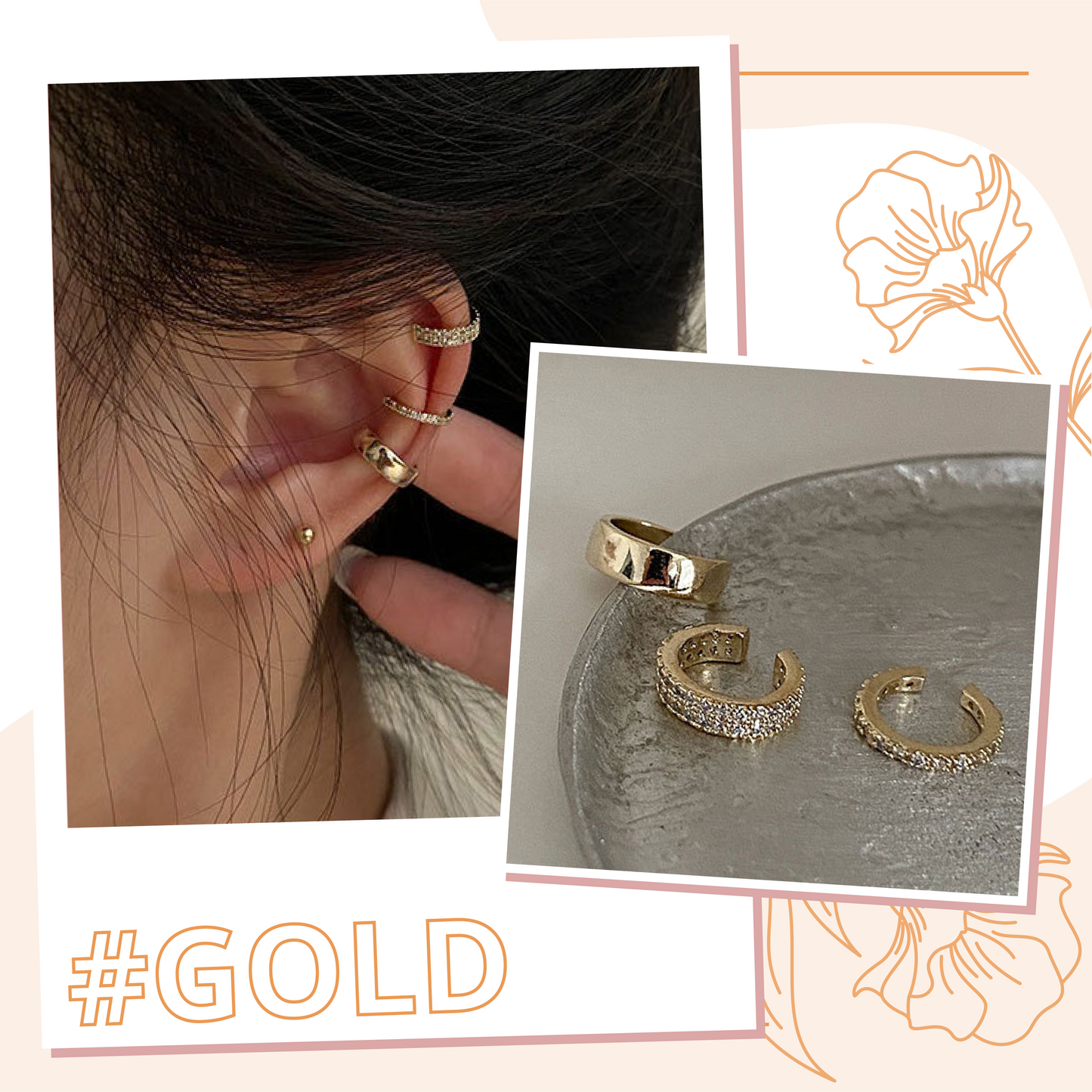 Stylish Ear Cuff Set