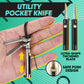 Retractable Folding Blade Keychain