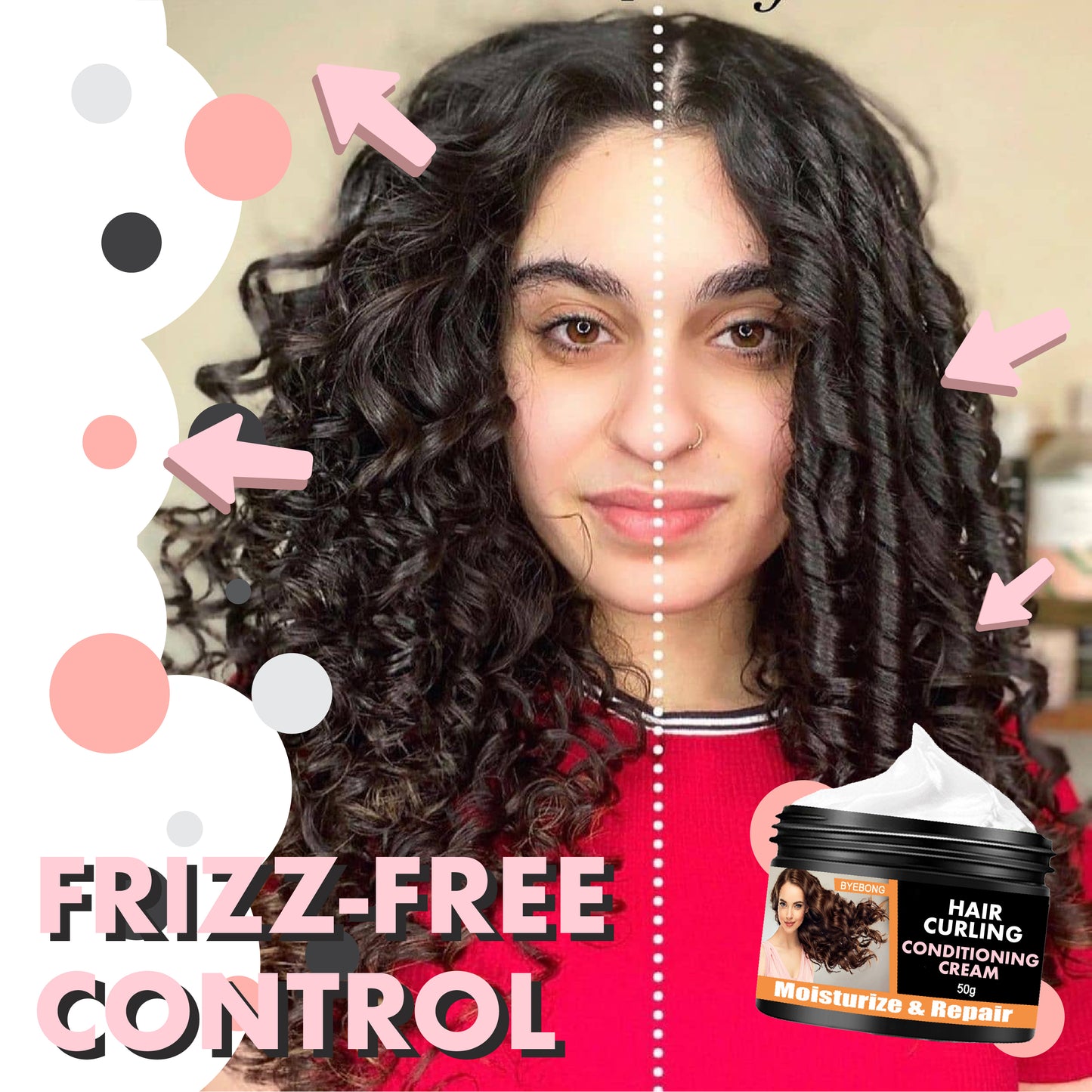 Hair Curling Conditioning Cream