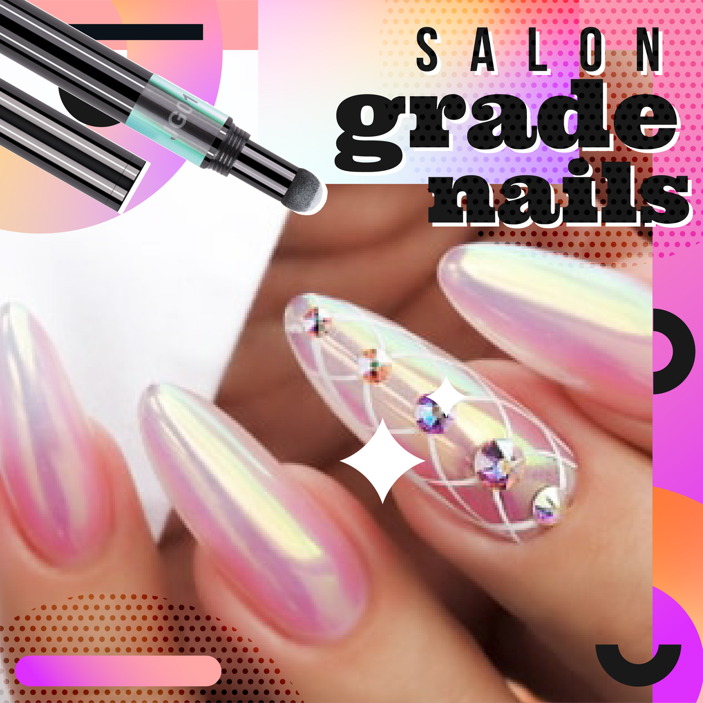 Instant Aurora Nail Powder Pen