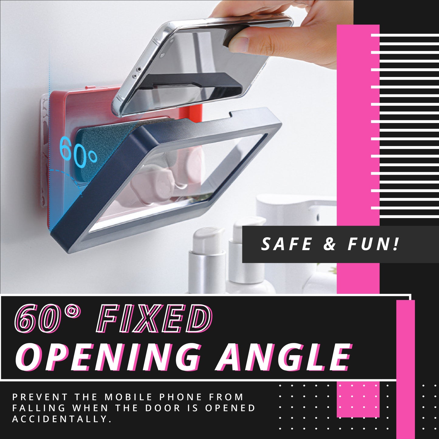 Waterproof Wall Mount Phone Holder