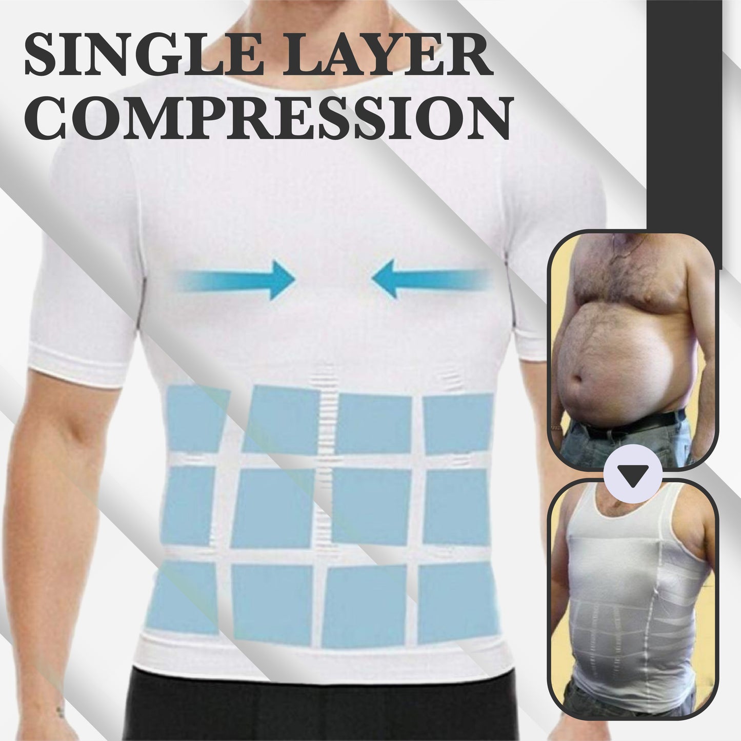 Men Body Sculpting Compression Shirt