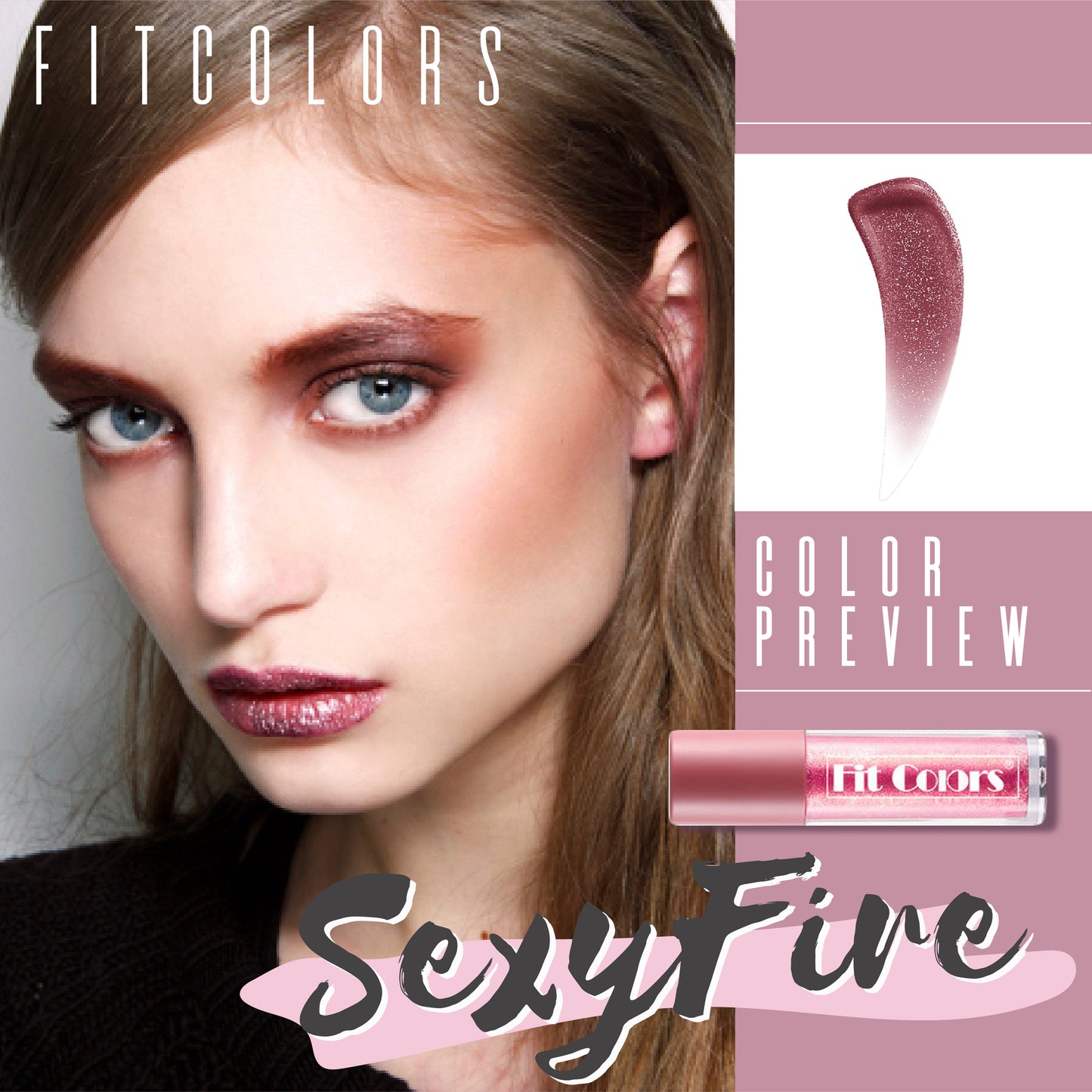 FITCOLORS Shiny Lip Gloss