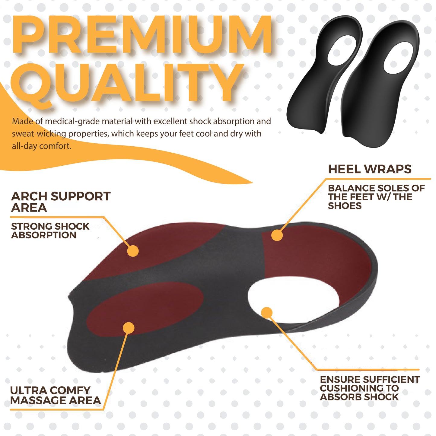 Dr. Heel™ Flat Feet Orthotics Insoles