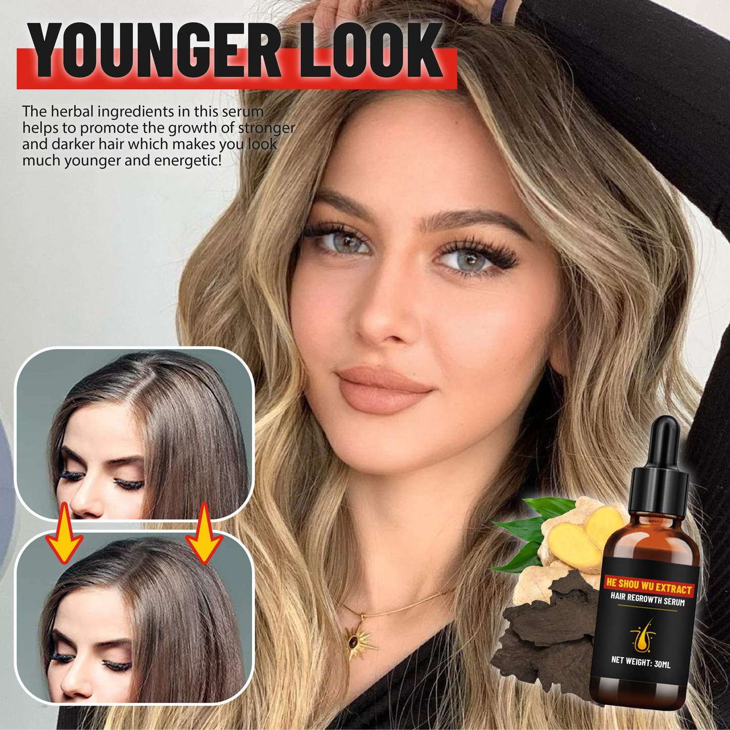 HeShouWu Extract Hair Regrowth Serum
