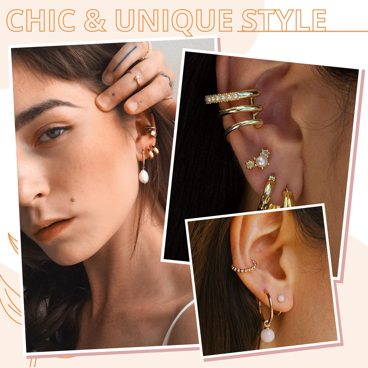 Stylish Ear Cuff Set