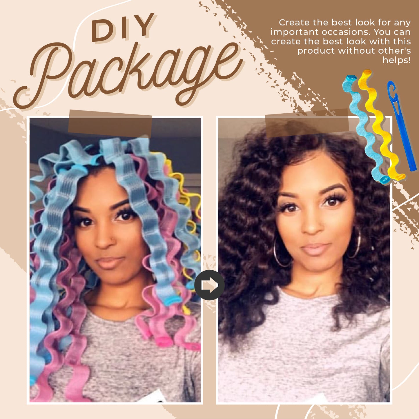 Heatless Hair Wave Former