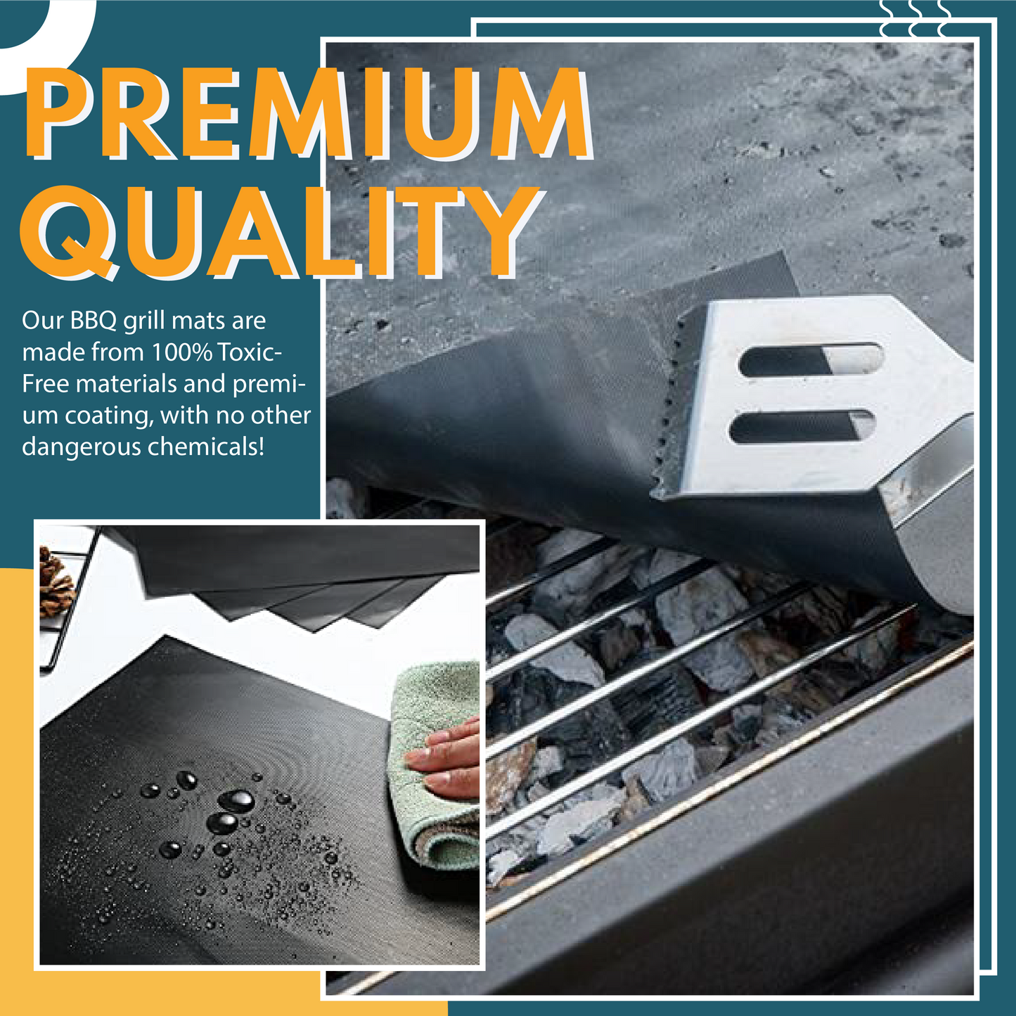 Non-Stick BBQ Grill Mats