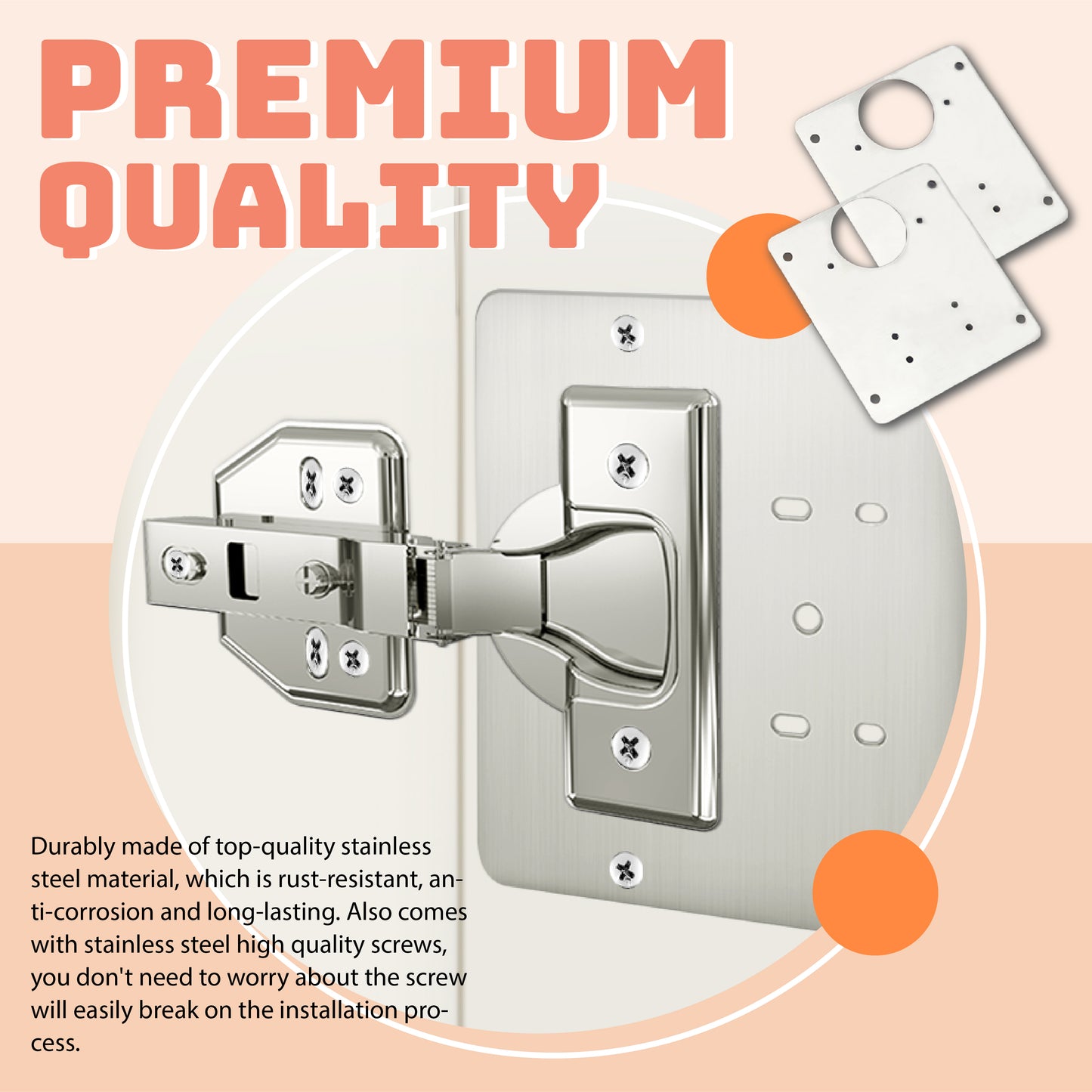 Cabinet Hinge Repair Plate