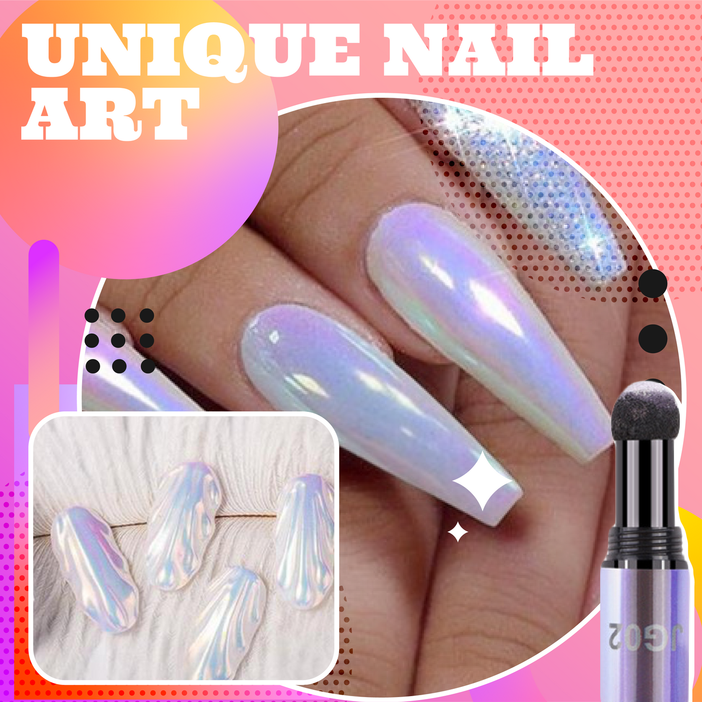 Instant Aurora Nail Powder Pen