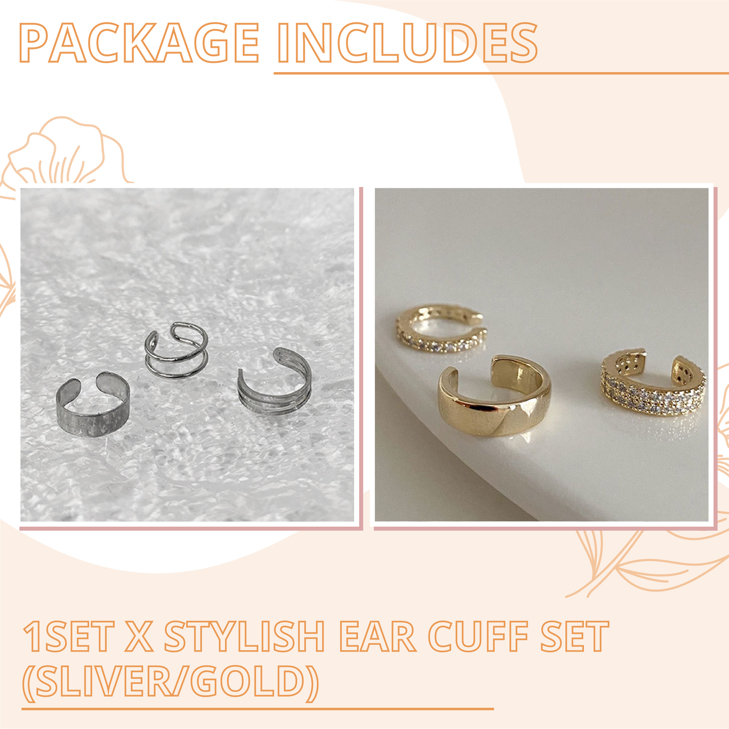 Stylish Ear Cuff Set