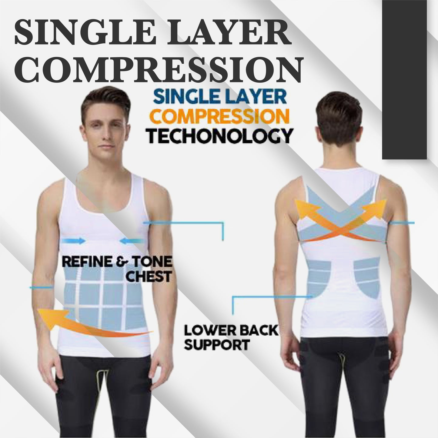 Men Body Sculpting Compression Shirt