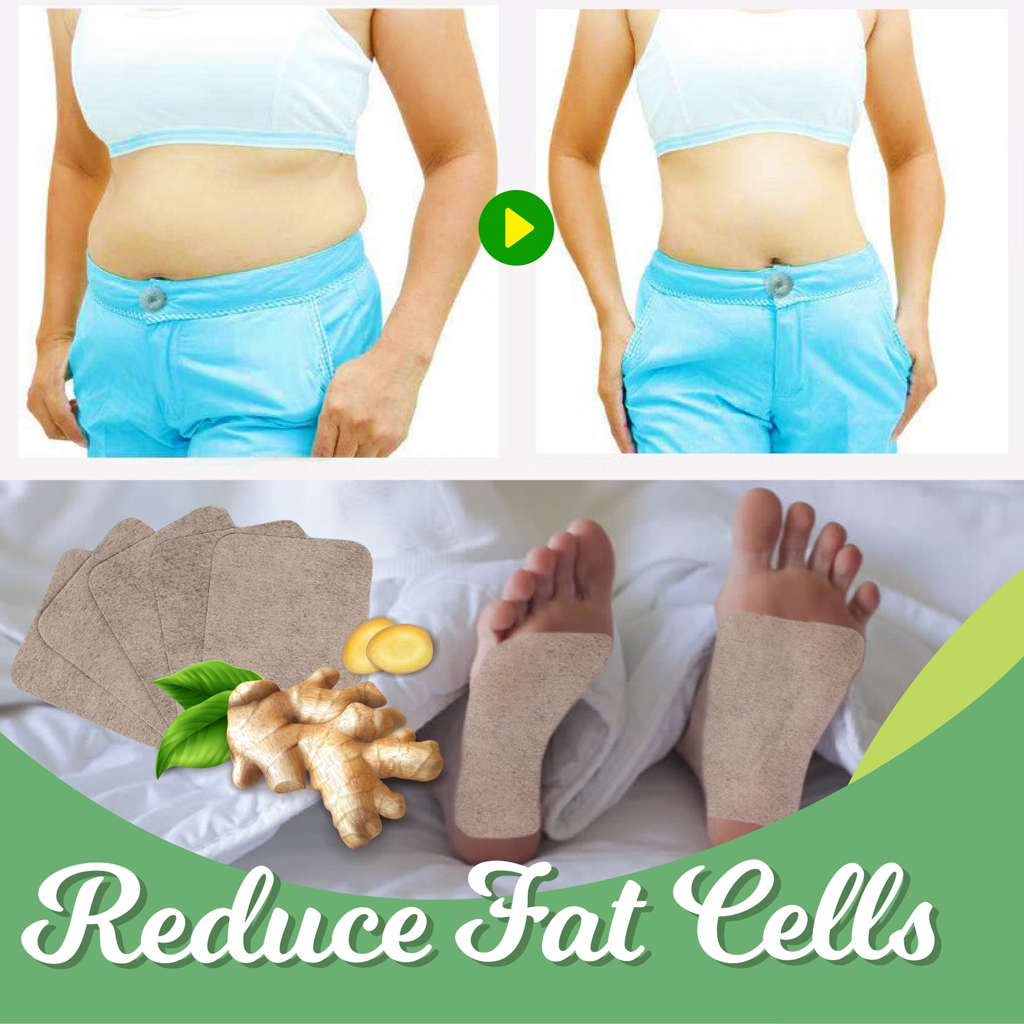 Herbal Ginger Body Relief Patch (Set of 10)