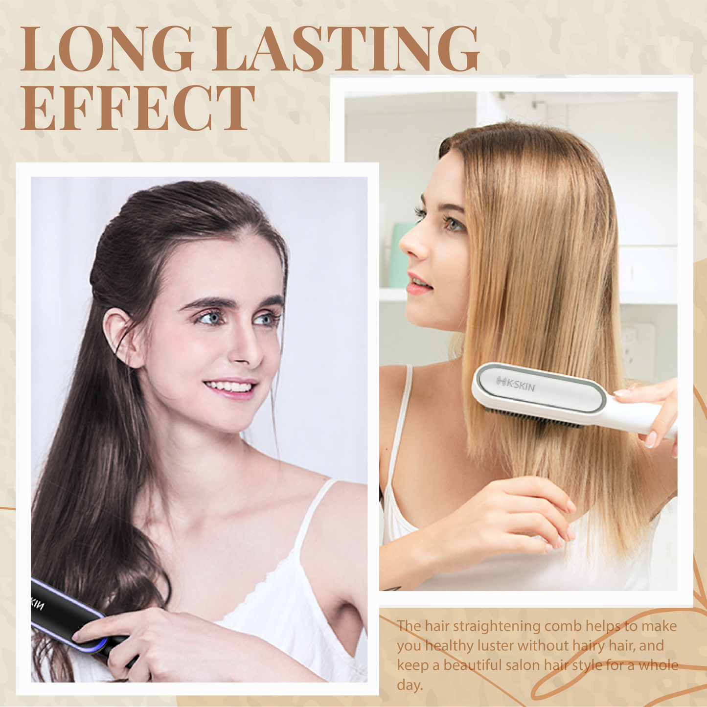 Instant Hair Straightening Brush