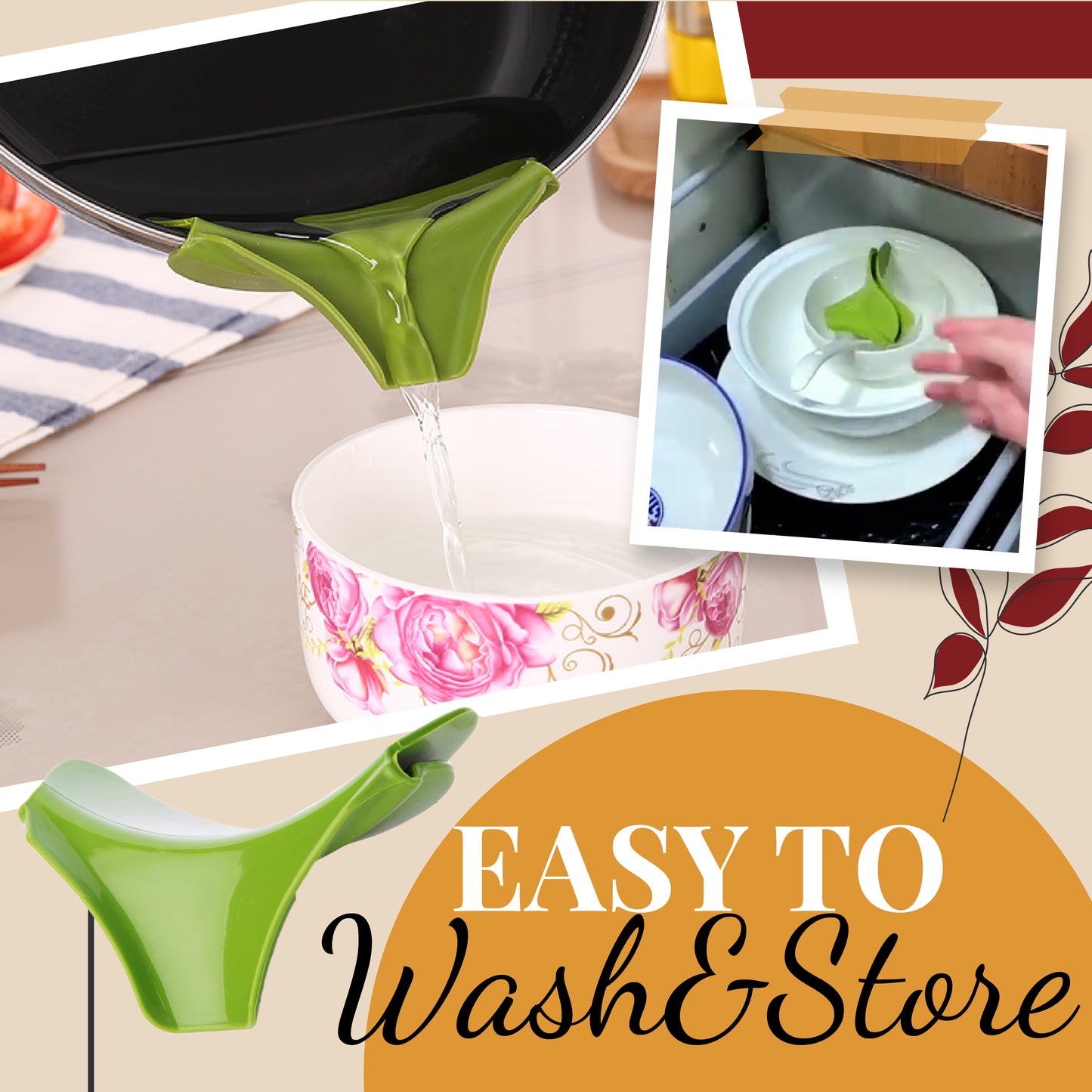 Anti-Spill Soup Funnel