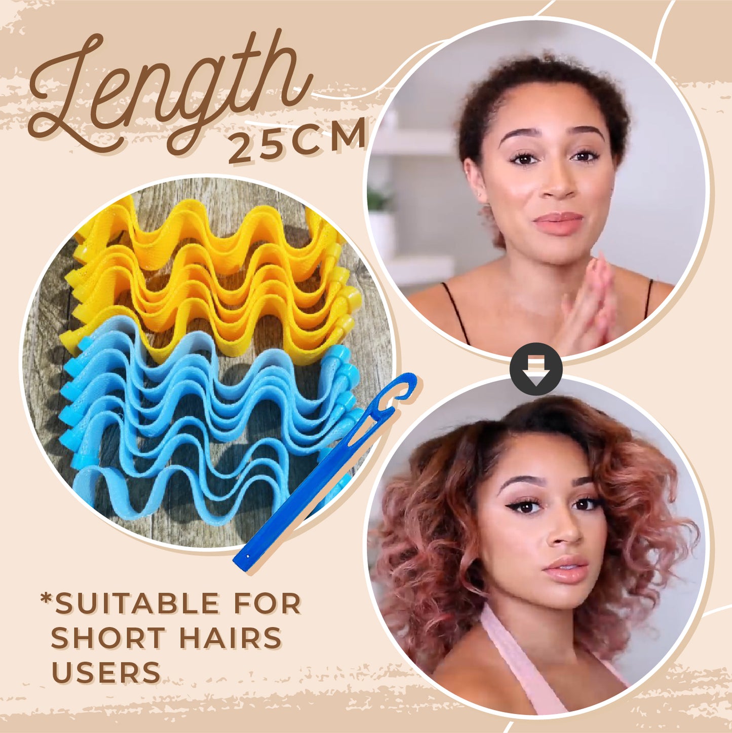 Heatless Hair Wave Former