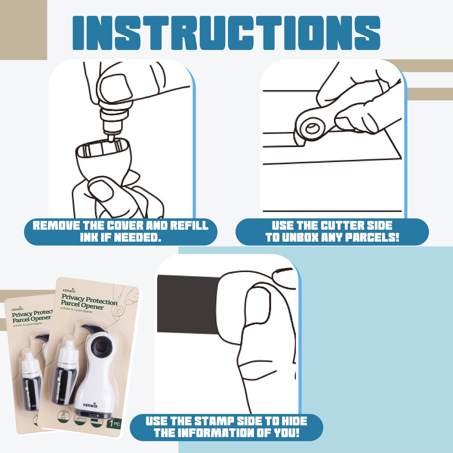 Privacy Protection Parcel Opener