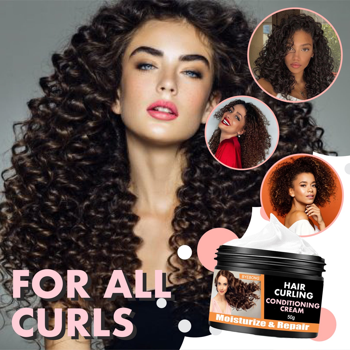 Hair Curling Conditioning Cream