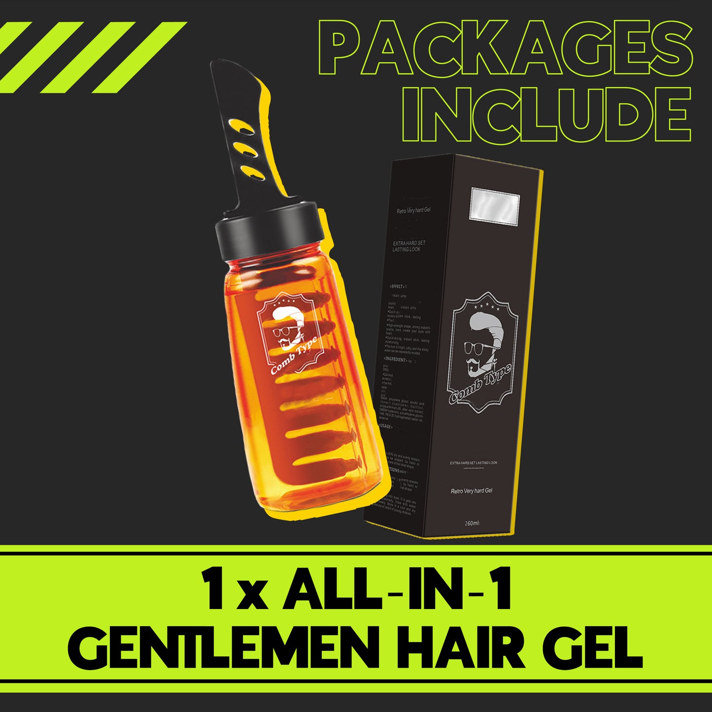 All-in-1 Gentlemen Hair Gel