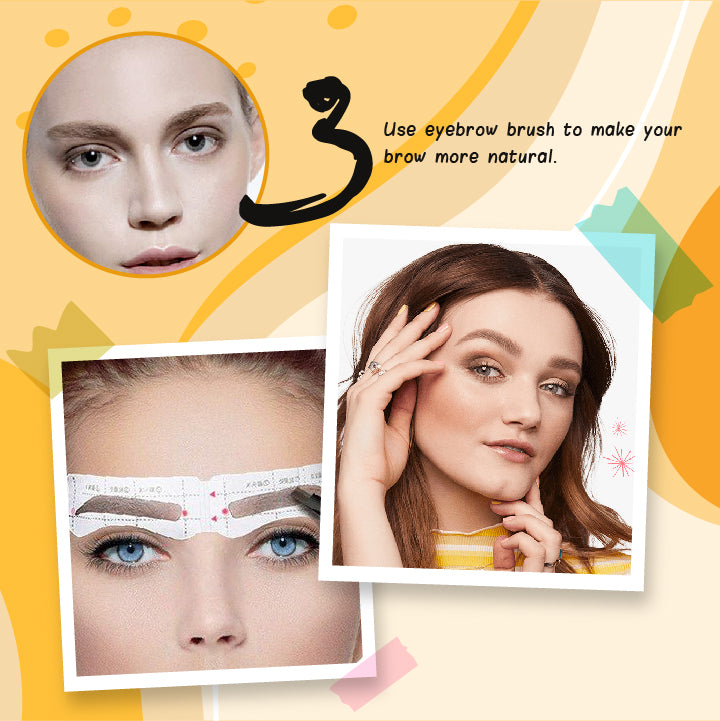 Eyebrow Stencils Card Stickers