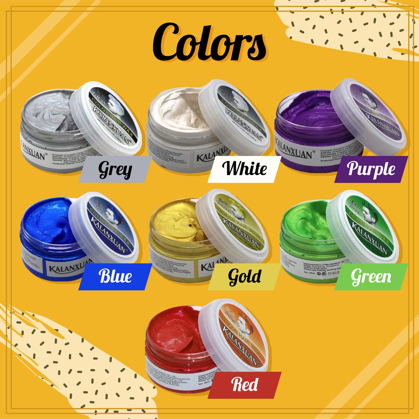 Unisex HairWax Dye