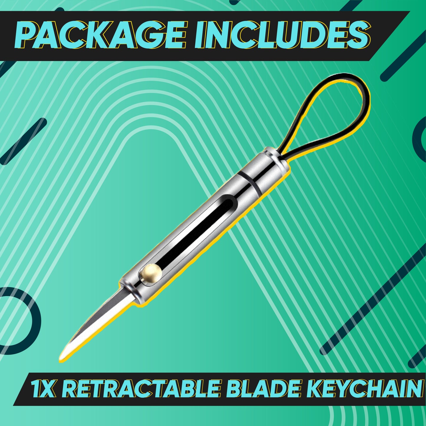 Retractable Folding Blade Keychain