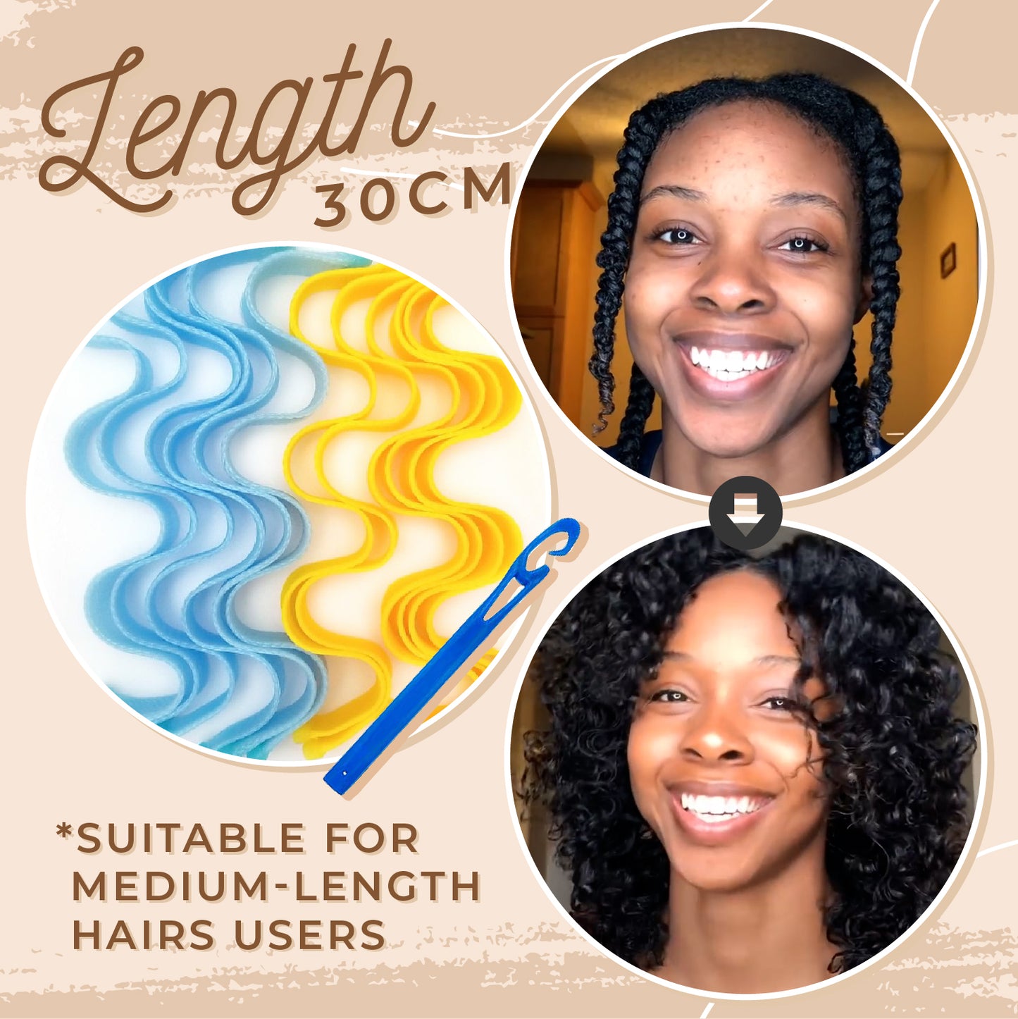 Heatless Hair Wave Former