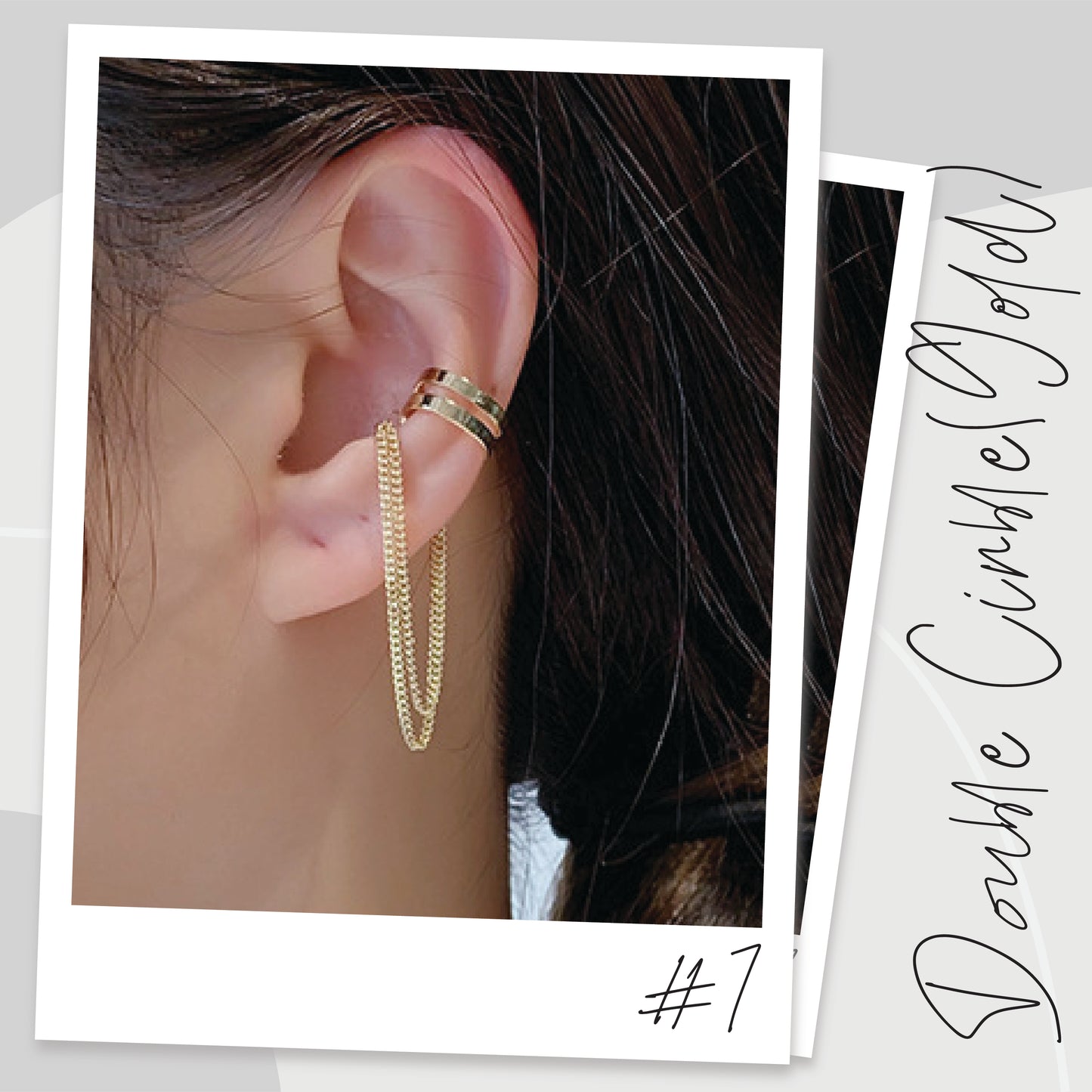 Lady Chained Ear Cuff Earrings