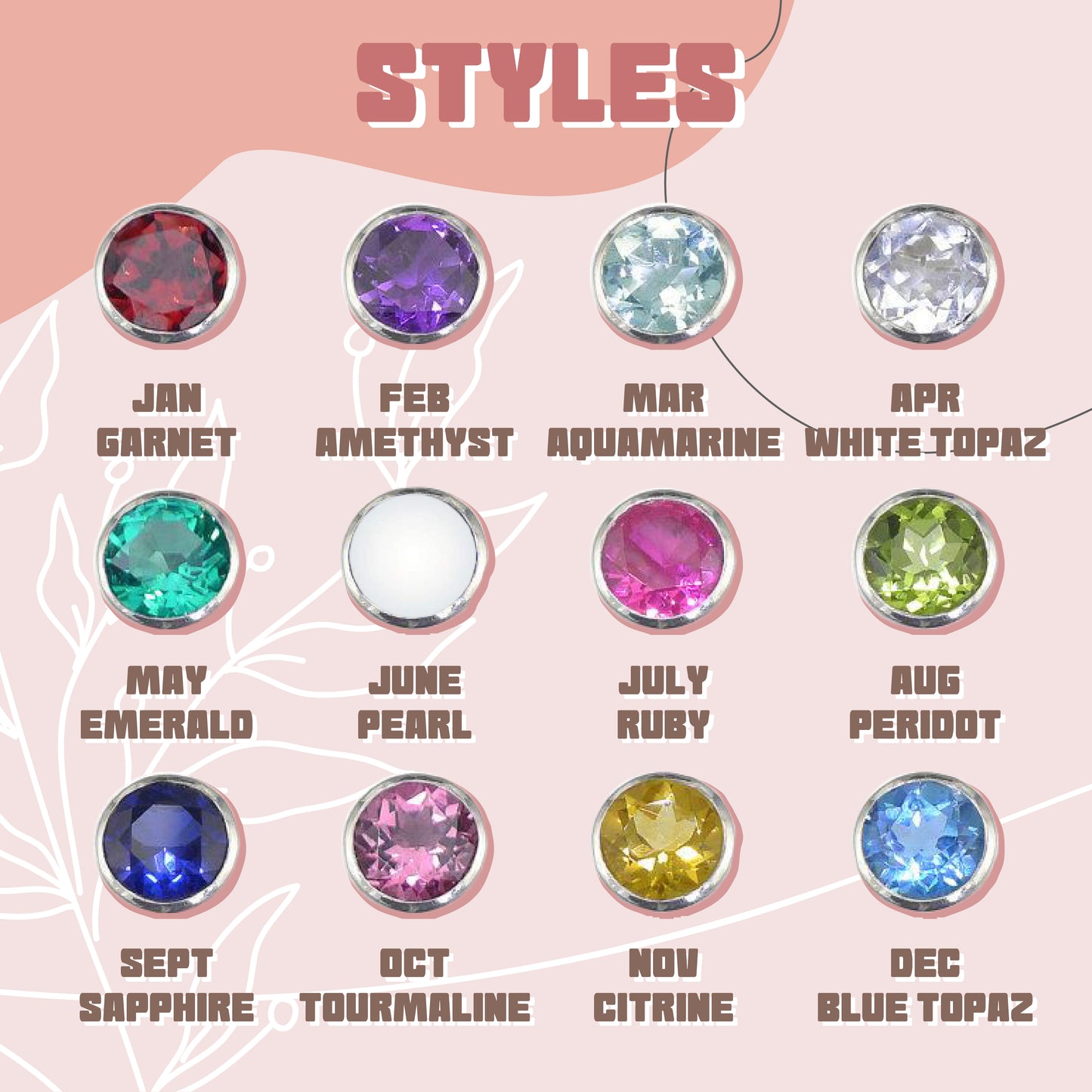 Birthstone Self Piercing Kit
