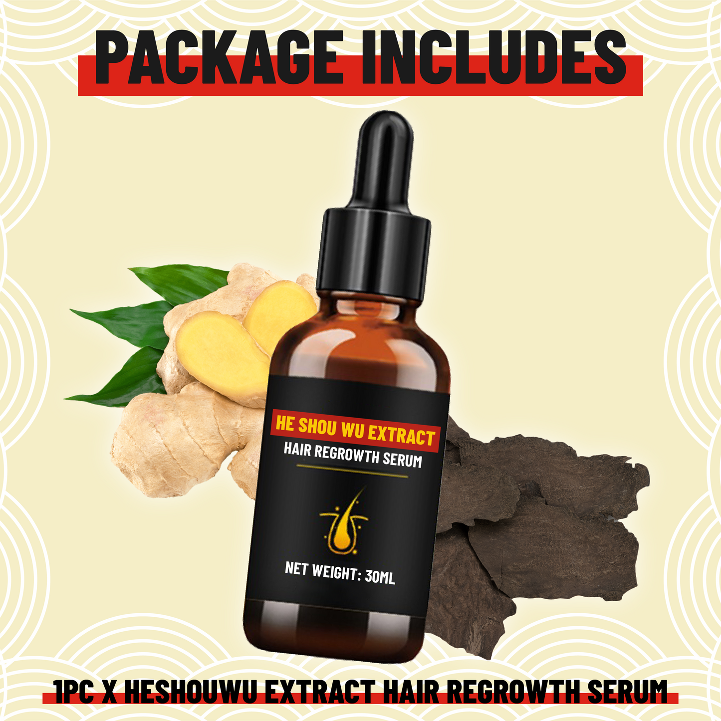HeShouWu Extract Hair Regrowth Serum