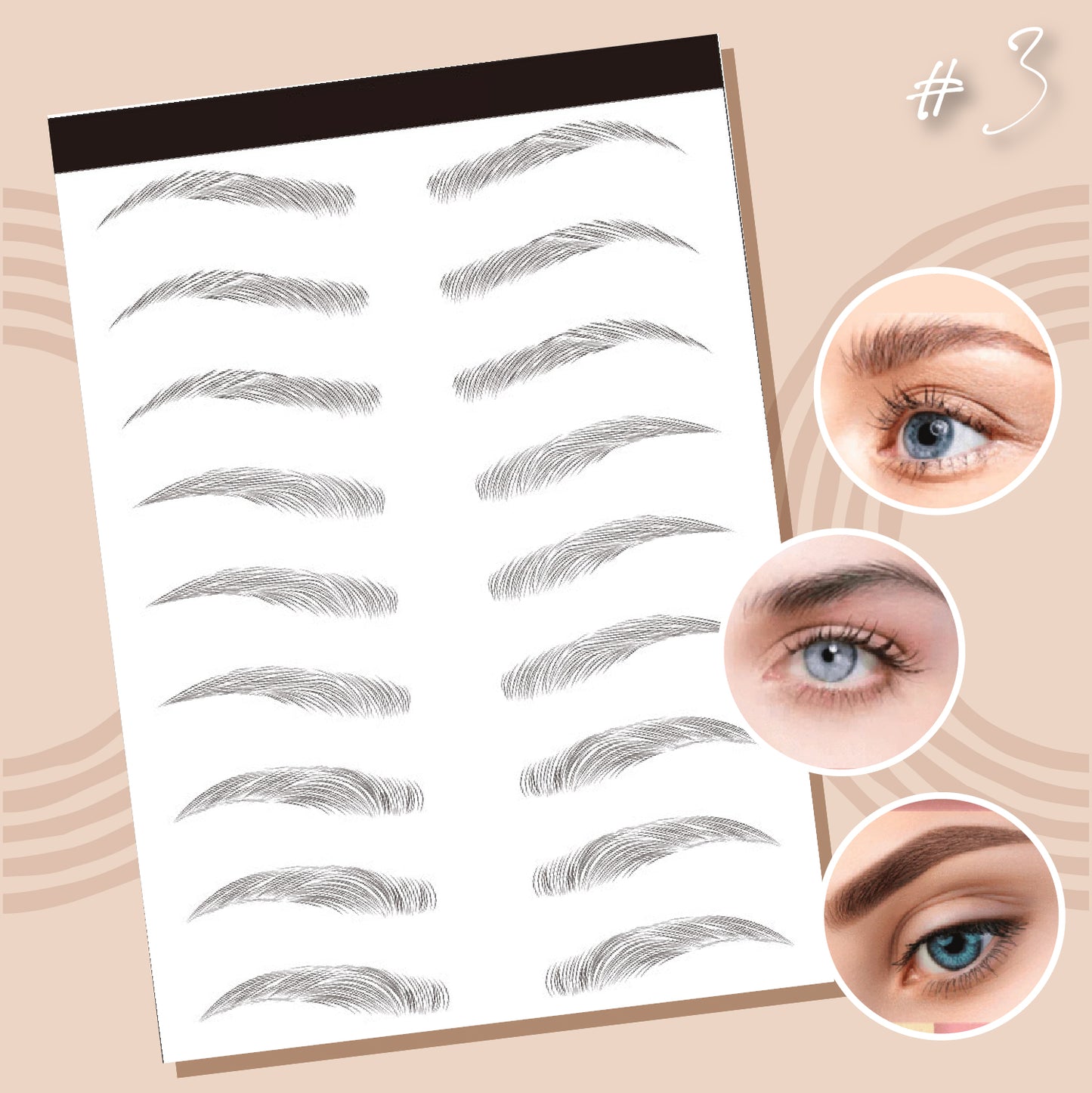 3D Stick-On Eyebrows