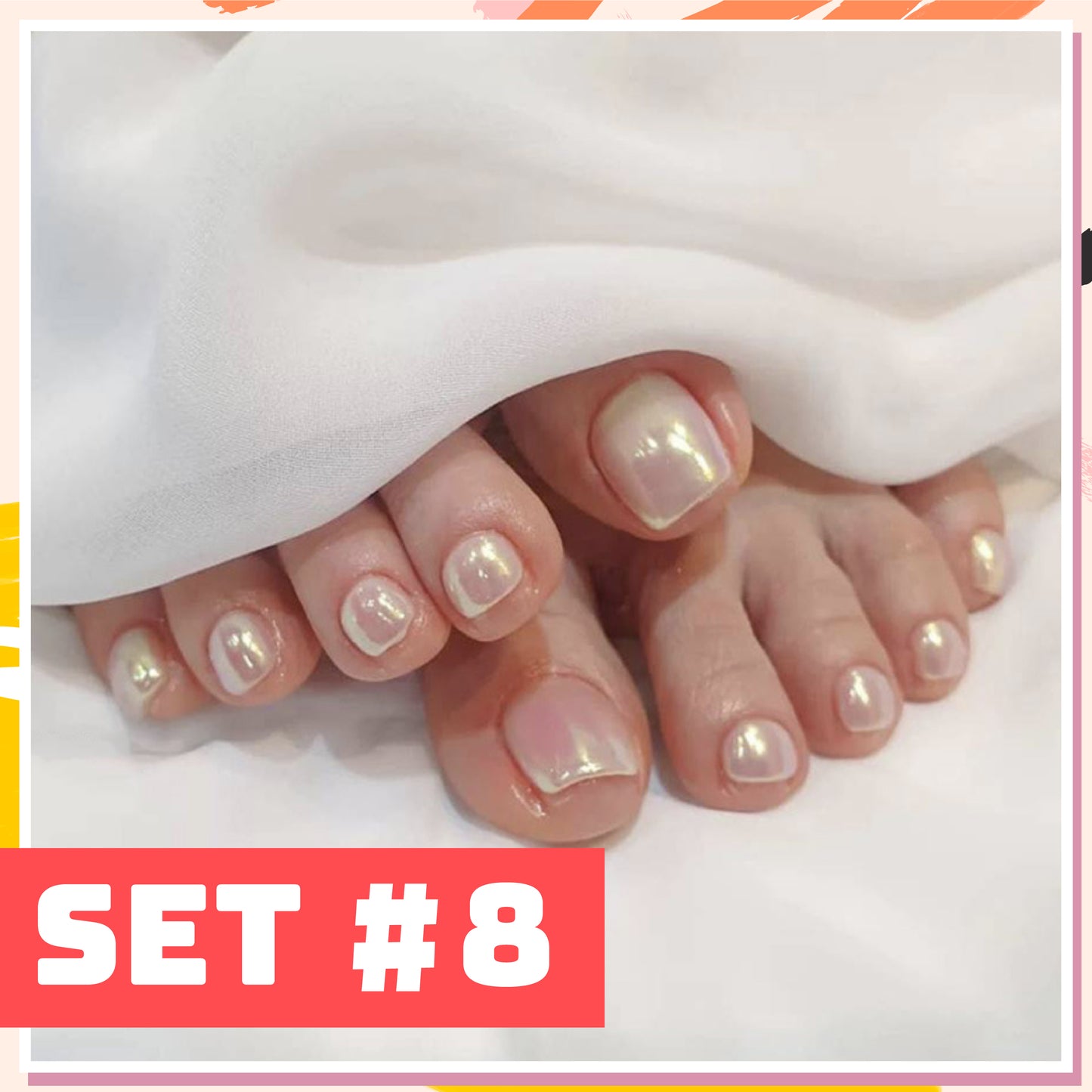 Easy Press On Gel Toe Nail