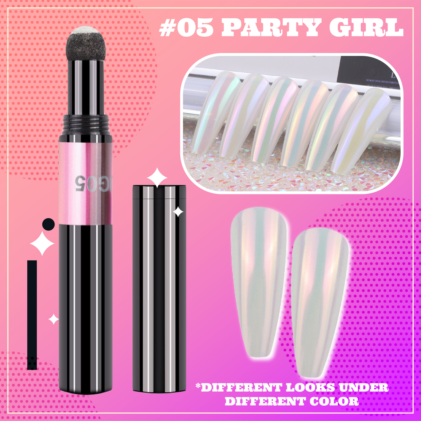 Instant Aurora Nail Powder Pen