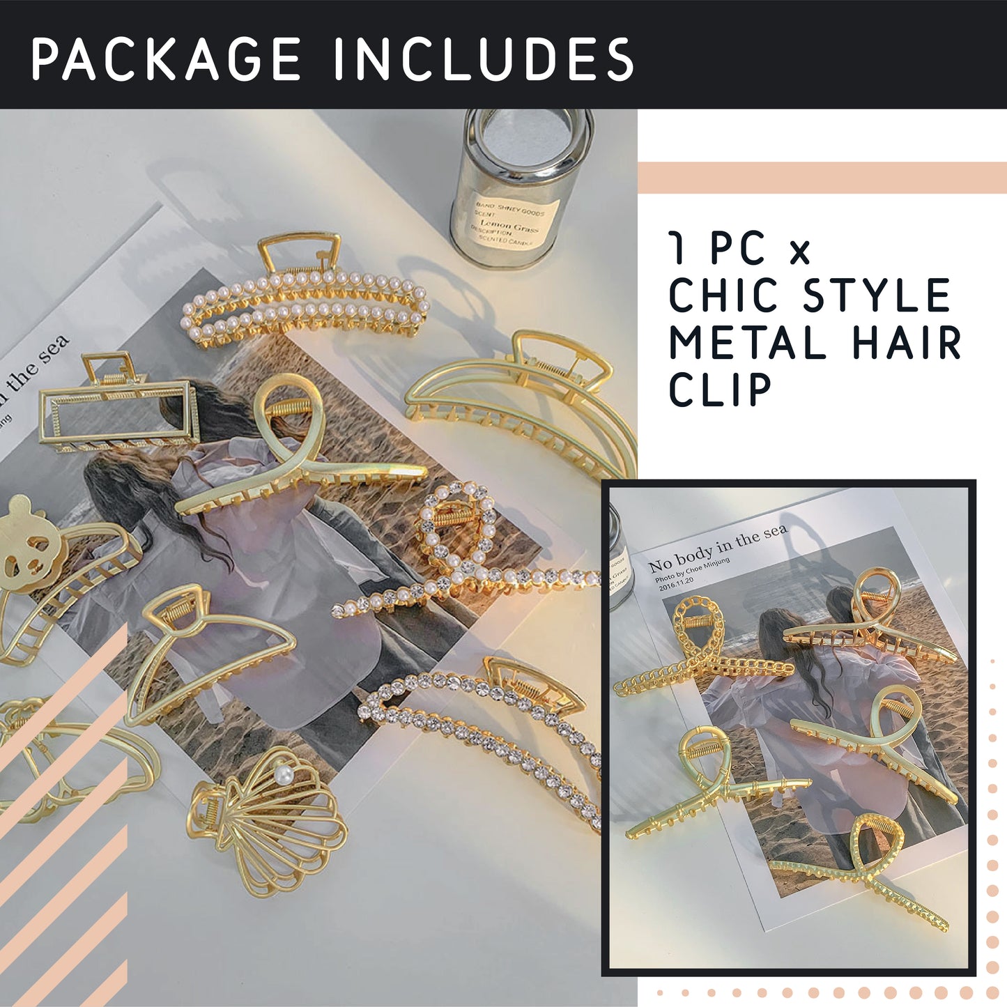 Chic Style Metal Hair Clip
