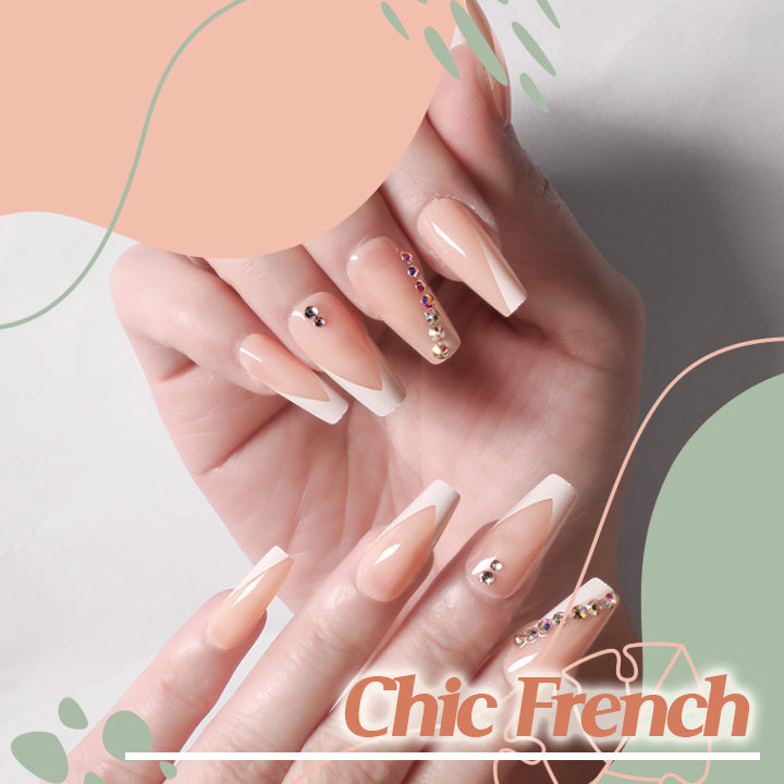 Glamorous Press-On Coffin Nails