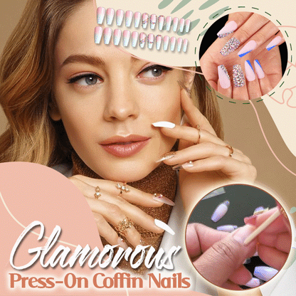 Glamorous Press-On Coffin Nails