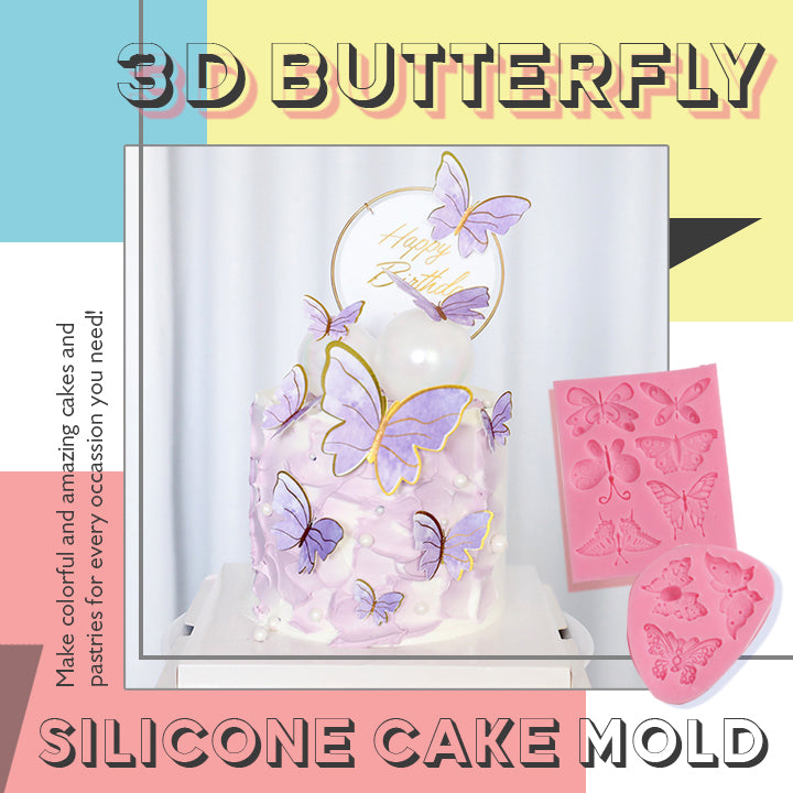 3D Butterfly Silicone Cake Mold