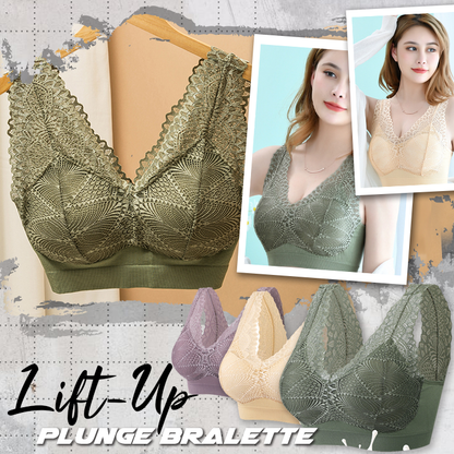 Lace Lift-Up Plunge Bralette
