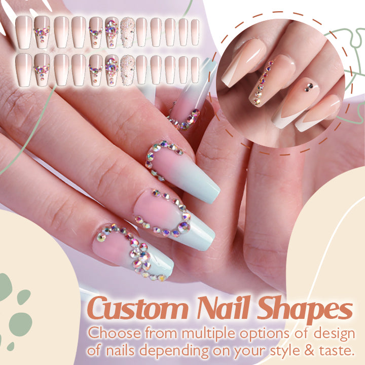Glamorous Press-On Coffin Nails