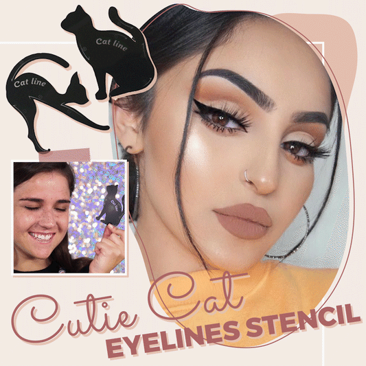 Cutie Cat Eyelines Stencil
