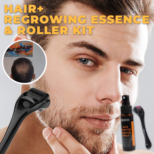 Hair+ Regrowing Essence & Roller Kit